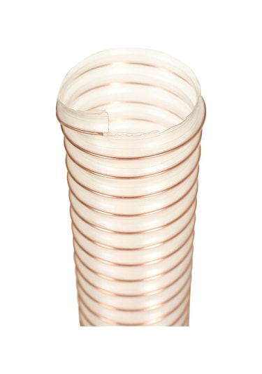 Poliüretan Bakır Telli Şeffaf Hortum 80mmx3mt Pu 070 Toz Talaş Em