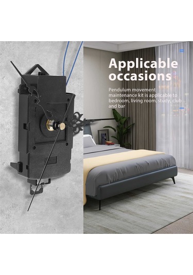 Kuvars Sarkaçlı Saat Mekanizması, Kolları Ve Müzik Kutusu Hoparlörü