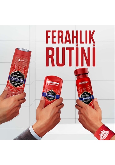 Old Spice Captain Erkek Duş Jeli ve Şampuan 400 ML