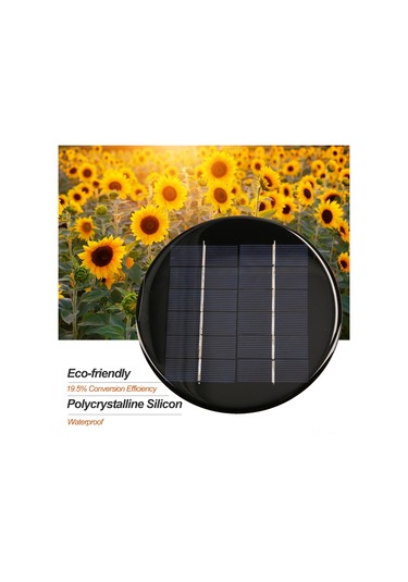 Ximistore9 2w 6v 330ma Polikristal Güneş Paneli, Dıy Güneş Enerjili Projeler İçin Su Geçirmez Yuvarlak Panel, 150mm