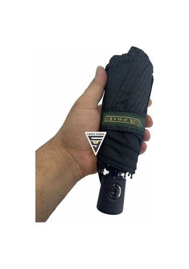 April A-210g A2 Süper Mini 8 Telli Tam Otomatik Şemsiye Siyah