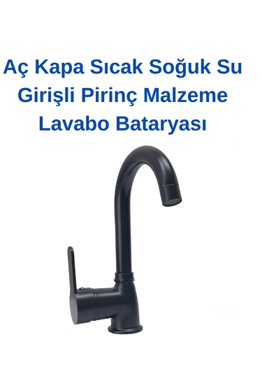 Faumix St56 Siyah Banyo Lavabo Bataryası Yağmurlama Duş Seti Siyah