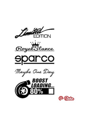 Arka Cam Sticker Set Oto Sticker Araba Sticker Model 10 (497452931)