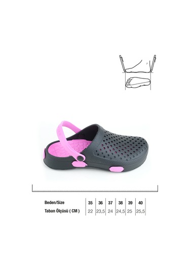 Gezer Yazlık Islak Zemin Sabo Kadın Terlik Fujia Fuşya