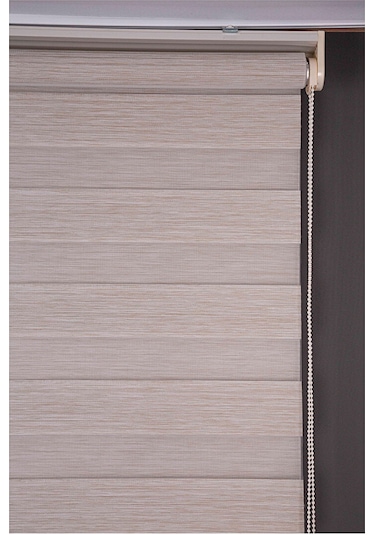 Oba Perde Bambu Pileli Zebra Perde Beyaz 160 x 190