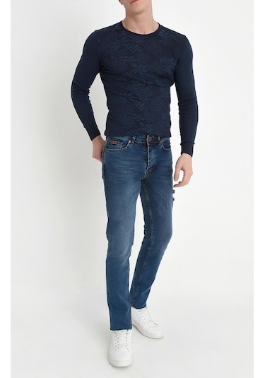 044 Slim Fit Mavi Jean Pantolon Mavi