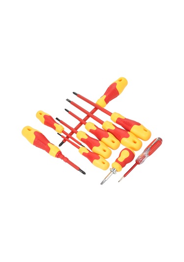 Geeksen 10 Parça 1000v Yalıtımlı Manyetik Tornavida Seti - Elektrikçi Ve Tamir İşleri İçin Profesyonel Araç Takımı Diğer