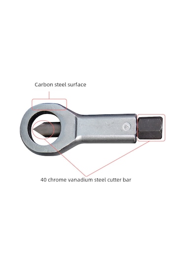 Geeksen Ev İçin Paslı Somun Ve Cıvata Açıcı, 4'lü Set Cr-v Çelik Malzeme, Somun Ayırıcı Ve Kırıcı Araç