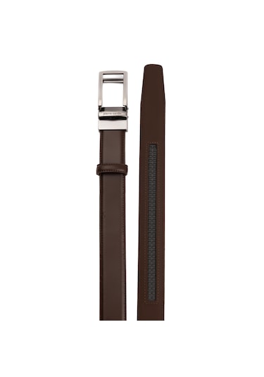 Pierre Cardin Deri Otomatik Tokalı Erkek Kemeri En 3,5 Cm Pcotm01 Kahverengi