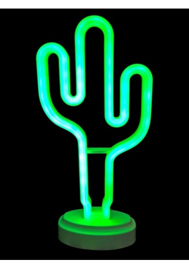Büro Ev Ofis Hediyesi İçin Neon Kaktüs Masa Gece Lambası Diğer