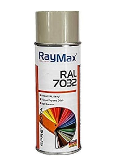 Raymax Akrilik Sprey Ral 7032 Taş Gri 400 ML.Made in Germany.