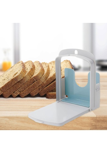 Homyl Ekmek Kesici Kesme Kılavuzu Sandviç Pişirme Aksesuarı Mavi