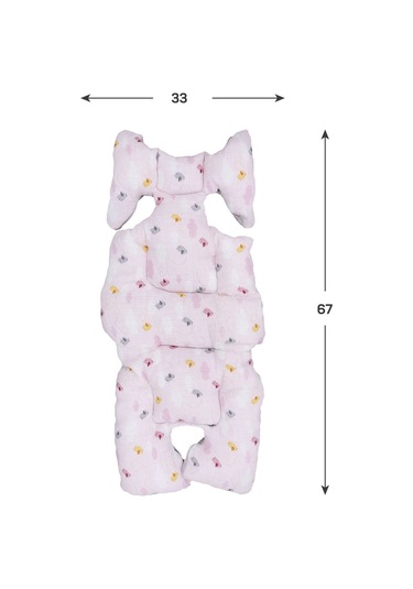 Ezh Collection 8011 Müslin Puset ve Oto Koltuğu Minderi Pembe