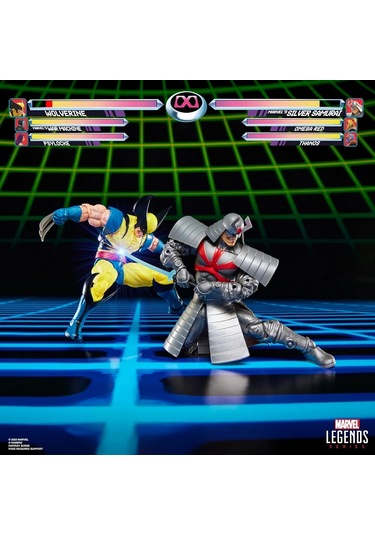 Hasbro Marvel Legends Gamerverse Wolverine Vs Marvel's Silver Samurai Retro Video Game İkili Aksiyon Figür Seti