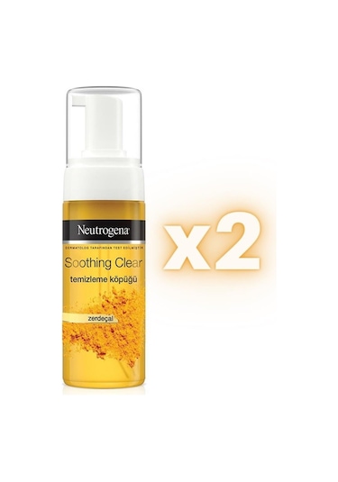 Neutrogena Soothing Clear Zerdeçal İçerikli Yüz Temizleme Köpüğü 2 x 150 ML