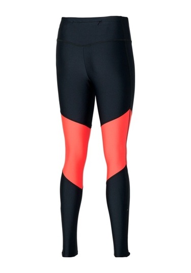 Impulse Core Long Kadın Tayt Siyah - Turuncu Siyah