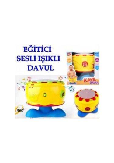 Kaya Davul Sesli- Işıklı- Müzikli Davul