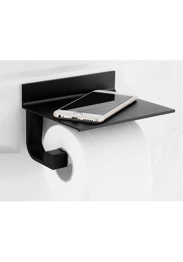 Homyl 3'ü 1 Arada Kağıt Mendil Havluluk Banyo Tuvalet Siyah