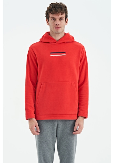 Tommy Life Hern Fiesta Erkek Polar Sweatshirt - 88301 Kırmızı