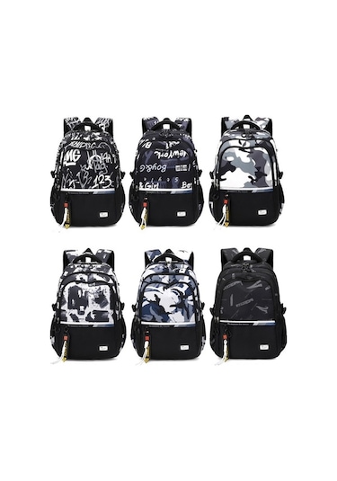 Novahub Gençler Erkekler İçin Seyahat Laptop Sırt Çantası Okul Çantası Rahat Kitap Çantası, Stil: Kamuflaj Gri Diğer, Moda Tasarım Diğer