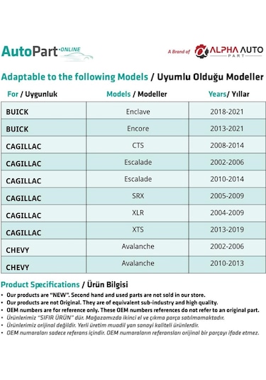 Cadillac, Chevy, Gmc İçin Tampon Ve Bagaj Döşeme Klipsi-100'lü