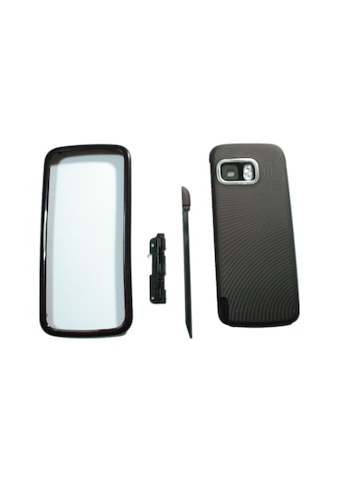 Nokia 5800 Kapak Nokia 5800 Uyumlu Siyah Ön Kapak Arka Kapak Tuş