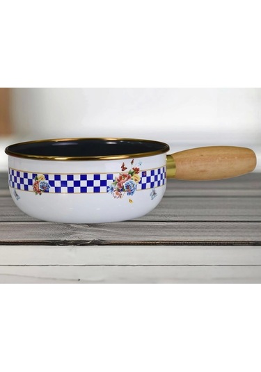 Pr Home Allegro Emaye Ahşap Kulplu Mini Tava 16 Cm