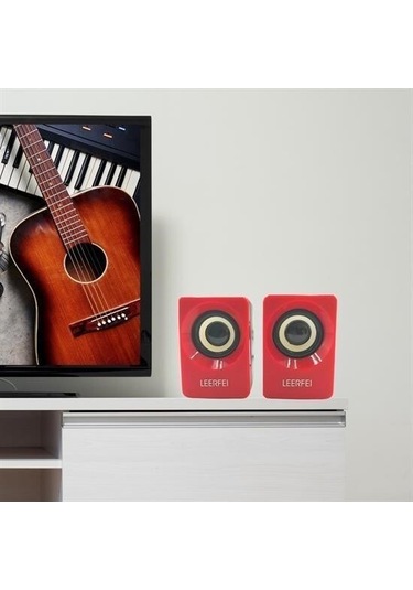 9048523491517 - Buffer N62 1+1 Multimedia Usb Ve Jacklı Mini Hoparlör Yüksek Stereo Ses Sistemi