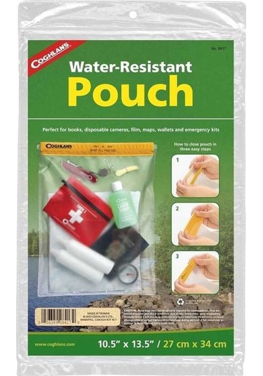 Coghlans Su Geçirmez Şeffaf Kılıf Büyük 27x34cm Şeffaf