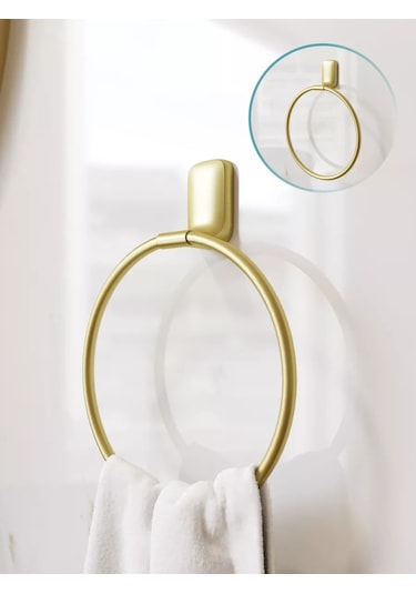 Kleber Banyo İçin Havlu Askısı, Altın, Halka Askı 212960340 Altın