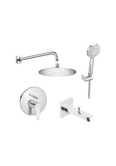 Roca Esteria Pack Eco Ankastre Banyo Seti Gagalı Krom A5D257EC0K