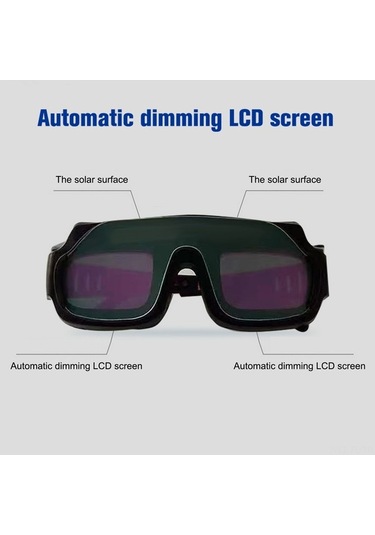 Trendooze Güneş Enerjili Otomatik Kararan Kaynak Gözlüğü - Pc Lensli, Yüksek Koruma Gücü