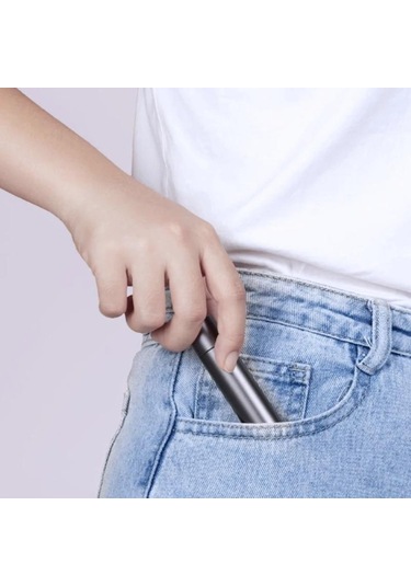 Gri Xiaomi Youpin Chao Led El Feneri Ultra Parlak Torch Şarj Edilebilir Kamp Işık Uzun Pil 3 Anahtar Modu Su Geçirmez Mini Gri