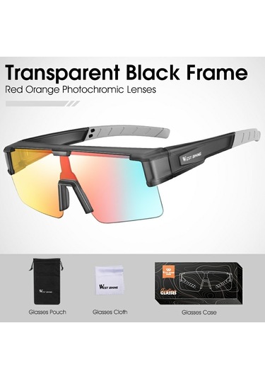 West Bıkıng Yp0703150 Erkekler Kadınlar İçin Polarize Spor Güneş Gözlüğü Pc Çerçeveli Bisiklet Güneş Gözlüğü - Siyah / Gri