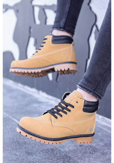 Vojo Arex Suya Dayanıklı Casual Kışlık Erkek Bot 267800001819 33 Sarı Sarı