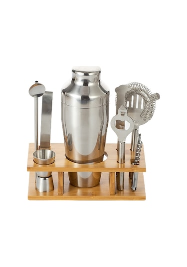 Sones By-7 7'si 1 Arada Paslanmaz Çelik Barmen Seti Barmenlik Aletleri, Özellikler: 350ml