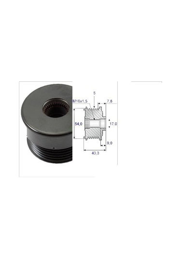 VALEO 588007 ALTERNATÖR KASNAĞI ASTRA G VECTRA C CORSA C