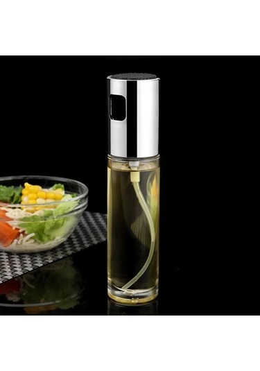 100ml Kapasiteli Şeffaf Spreyli Yağdanlık Sosluk Yağ Püskürtücü Y