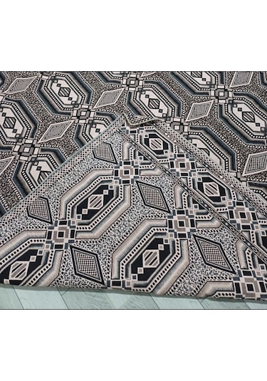Savan Dokuma Halı Örtüsü 9m² 240 340 Kale Siyah&pudra3 Diğer