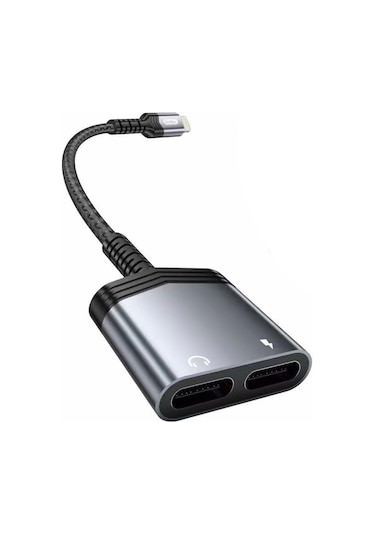 Go Des GD-UC070 2in1 Lightning Şarj Ve Ses Adaptörü Dönüştürücü