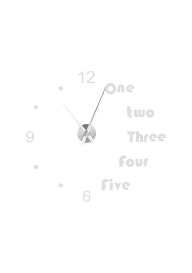 Akrilik Duvar Saati Kendin Yap Ayna Çıkartmaları Modern Duvar Sanatı Çıkartması Ev Dekorasyonu Gümüş Çok Renkli