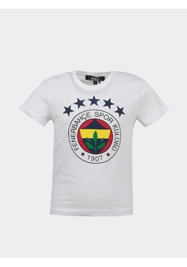Fenerium Fenerbahçe 5 Yıldız Çocuk Tshırt Beyaz