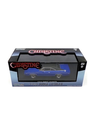 Mattel Greenlight 1:43 1968 Dodge Charger Christine Mavi Model Araba