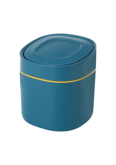 Suntek Magideal Mini Masaüstü Çöp Kutusu Sepeti Kovası Ev Mavi