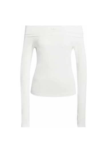 Adidas P Ess Ls T Kadın Beyaz T-shirt Kc8869