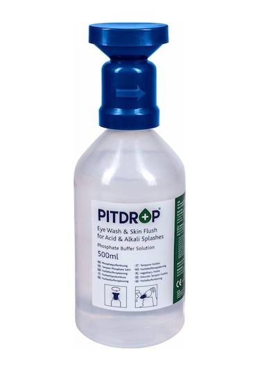 Pitdrop Kimyasal Steril Göz Solüsyonu duşu 500 ML.