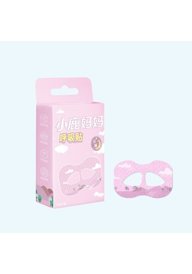 Sones 30 Adet / Kutu Fawnmum Ağız Solunum Yaması Gece Durdurucu Horlama Yaması Anti-horlama Kapalı Ağız Yaması, Renk: Yetişkin Pembe