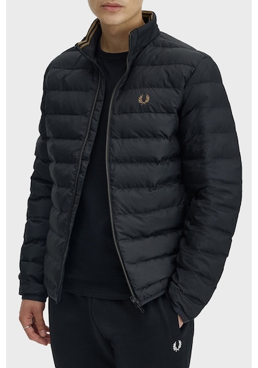Fred Perry J4564 Insulated Erkek Mont Siyah