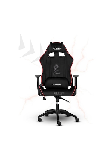 Rio Balerion Terletmez Kadife Kumaş Siyah Gaming Oyuncu Koltuğu - 15 Siyah