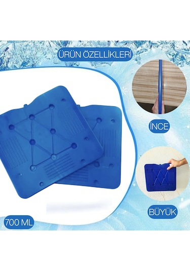 K-700 Buz Aküsü İce Pack -2li Mavi